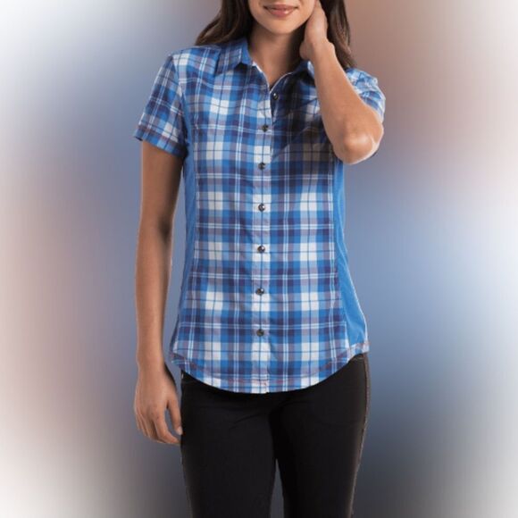 Kuhl Suono Plaid Button Up Shirt size XL Blue - Picture 1 of 7